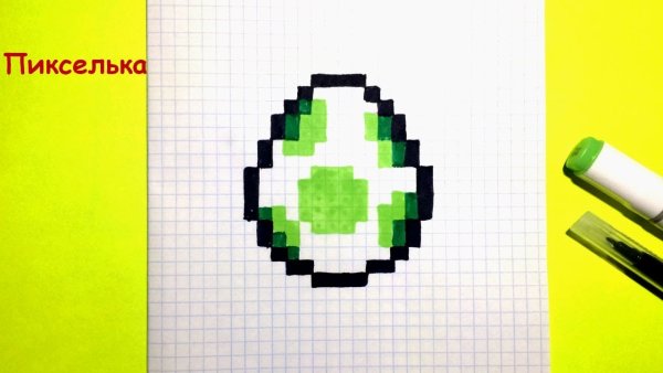 Рисунки по клеточкам из МАЙНКРАФТА