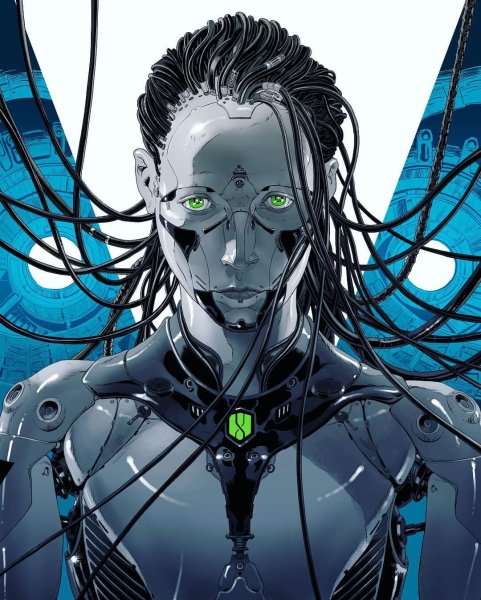 Cyberpunk Art киборг