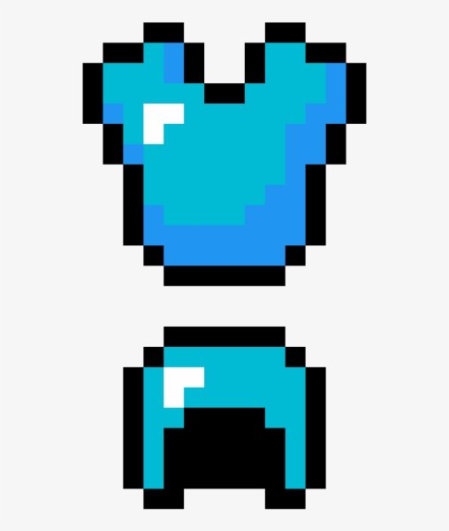 Minecraft алмазный нагрудник