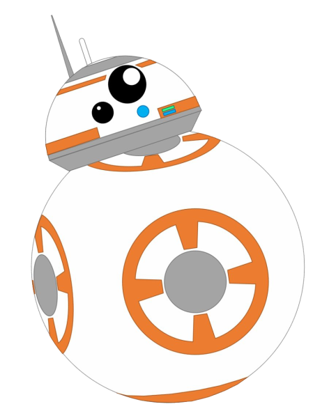 Дроид из Звездных войн BB-8 2d