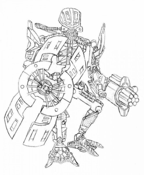 Раскраска LEGO Bionicle