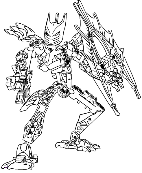 Раскраска LEGO Bionicle