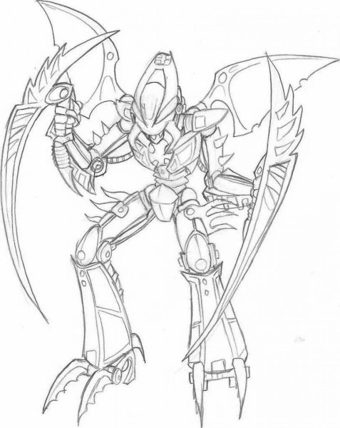 Раскраска LEGO Bionicle