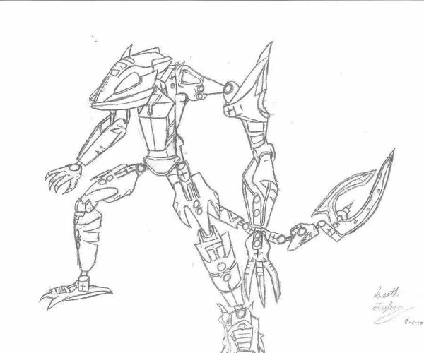 Раскраска LEGO Bionicle