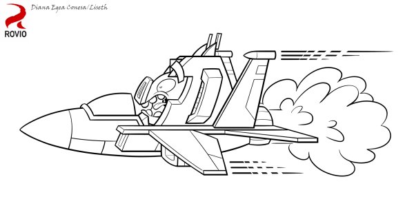 Angry Birds Transformers раскраска