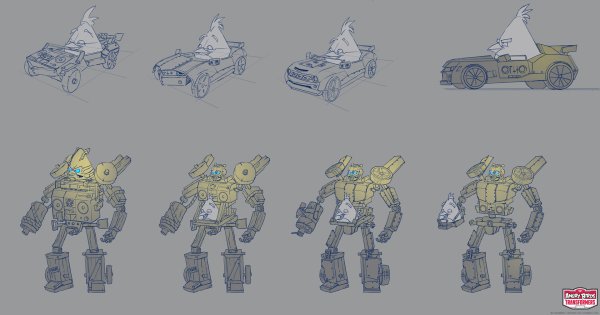 Концепты Angry Birds Transformers