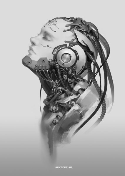 Cyberpunk киборг арт