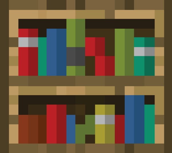Книжные полки в МАЙНКРАФТЕ