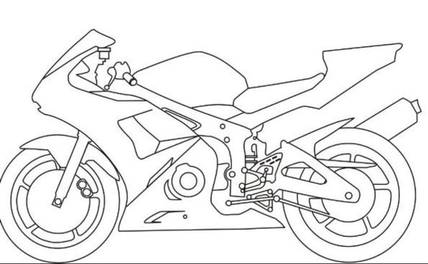 Yamaha YZF-r6 чертеж