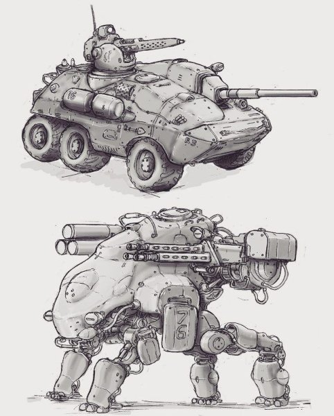 Военная техника скетч