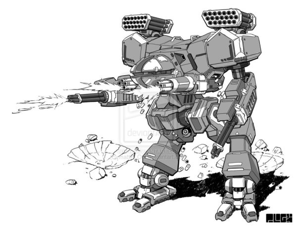 Battletech четырехногий мех