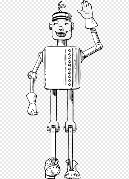 Рисунки робот человечек (45 фото)