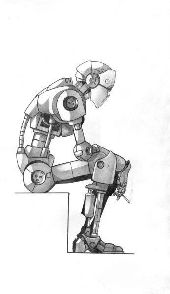 Эскиз современного робота