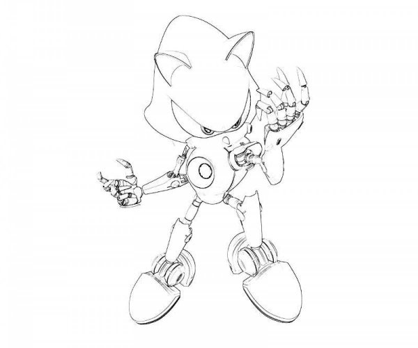 Metal Sonic раскраска