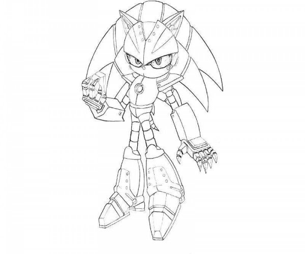 Metal Sonic раскраска
