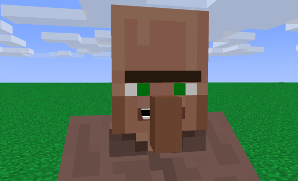 Villager майнкрафт Стив