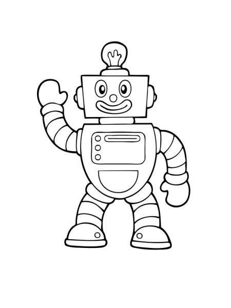 Раскраски для детей 4 лет роботы