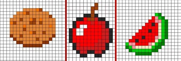 Еда из МАЙНКРАФТА по клеточкам