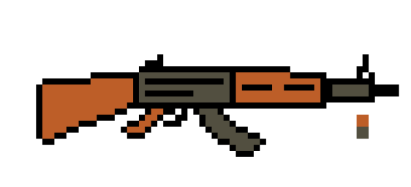 Пиксельный автомат ak47