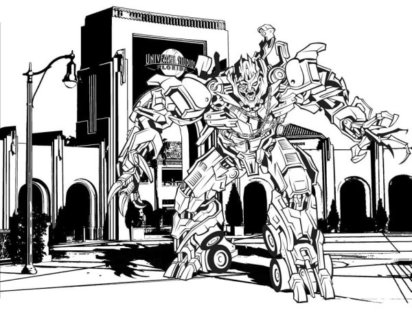 Мегатрон g1 разноцветный чертеж