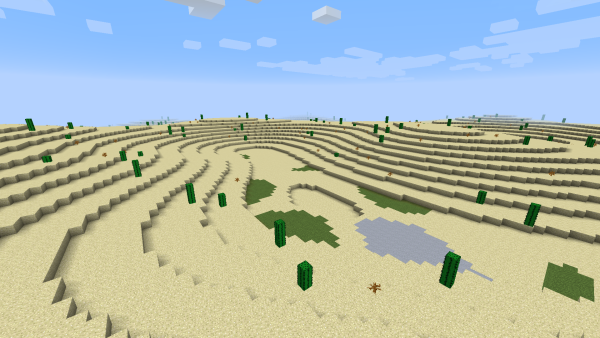 Minecraft пустыня