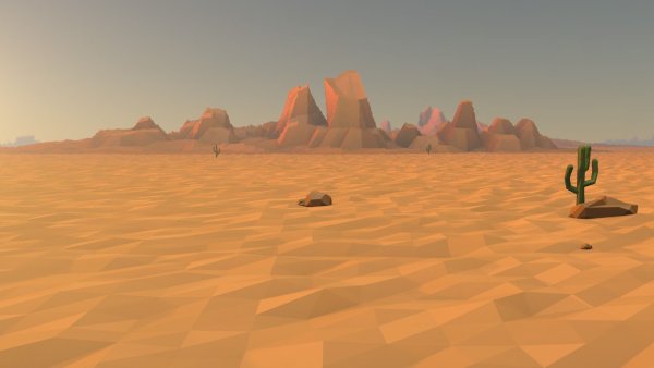 Low-Poly игры пустыня