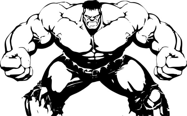 Халк Marvel Comics раскраска