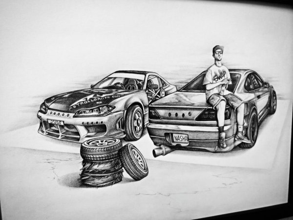 Nissan Silvia s15 эскиз