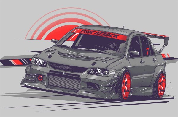 Mitsubishi Lancer Evolution 8 Art