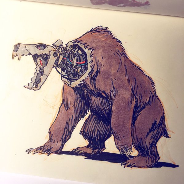 Медведь концепт арт