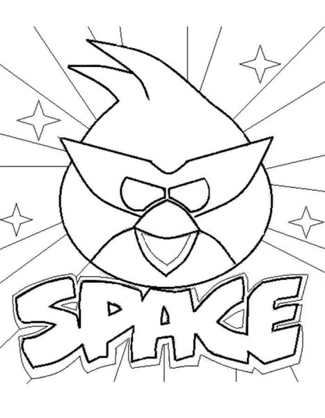 Angry Birds Space раскраска