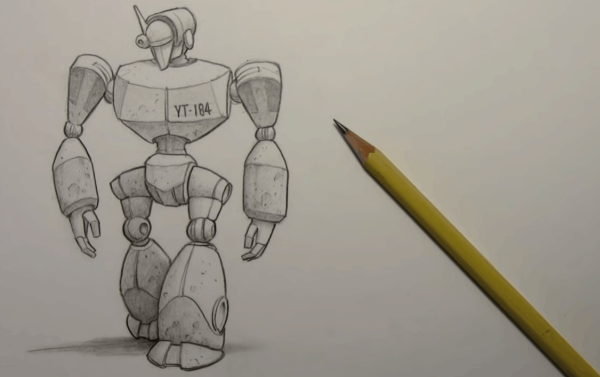 Робот карандашом