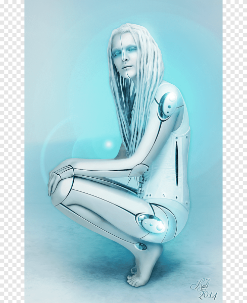 Робот биоробот девушка-робот киберпанк