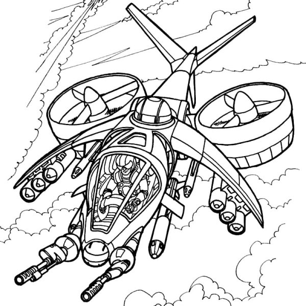 Рисунки робот вертолет (45 фото)