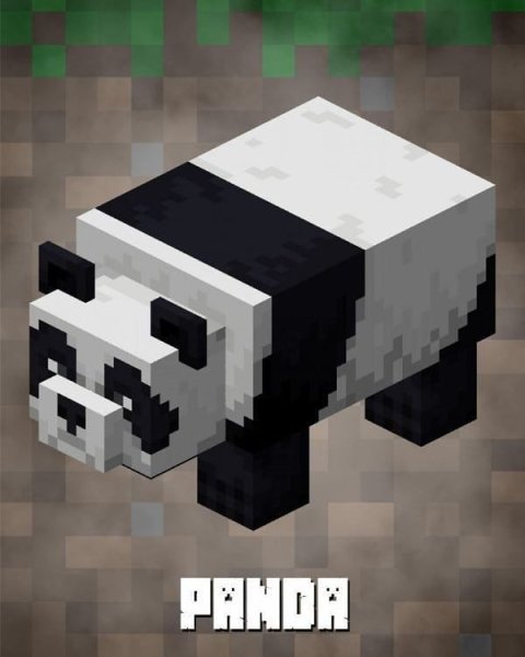 Панда из Minecraft