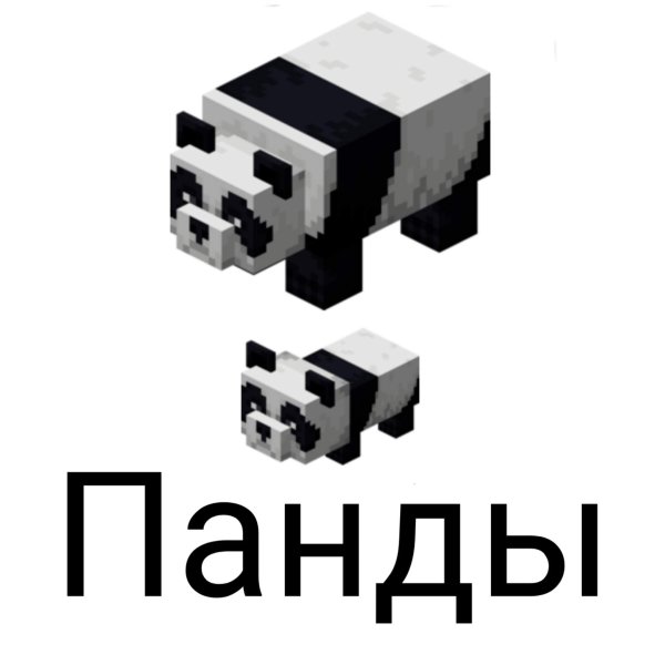 Раскраска майнкрафт Панда