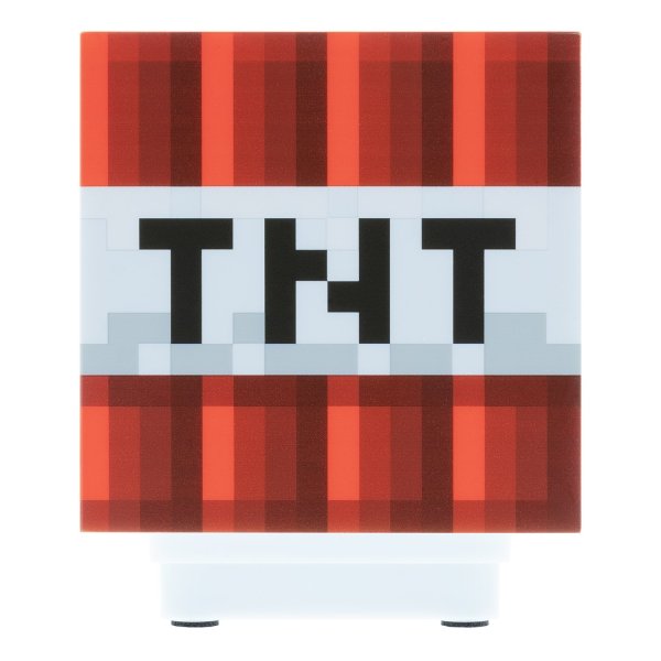 Настольная лампа фан Paladone Minecraft TNT красный
