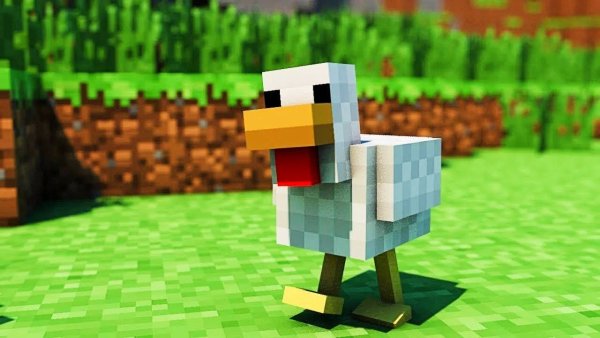 Minecraft курица