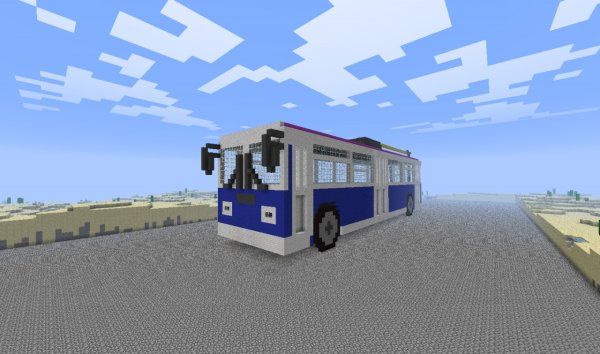 Автобус в МАЙНКРАФТЕ