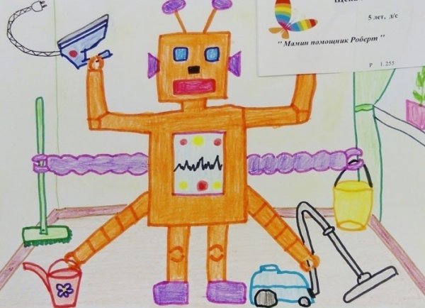 Роботы в детских рисунках