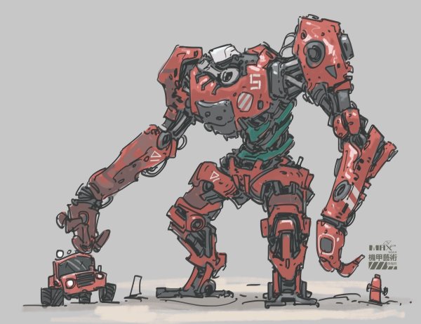 Рисование мехов роботов