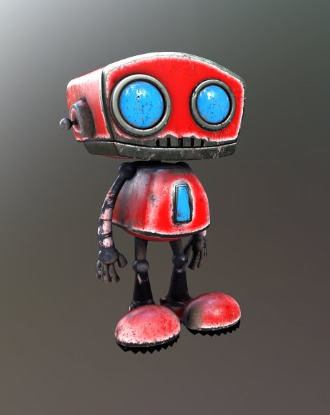 Робот с красными глазами