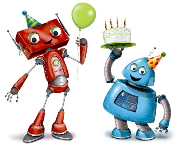 С днем рождения робот