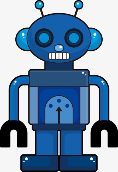 Голубой робот
