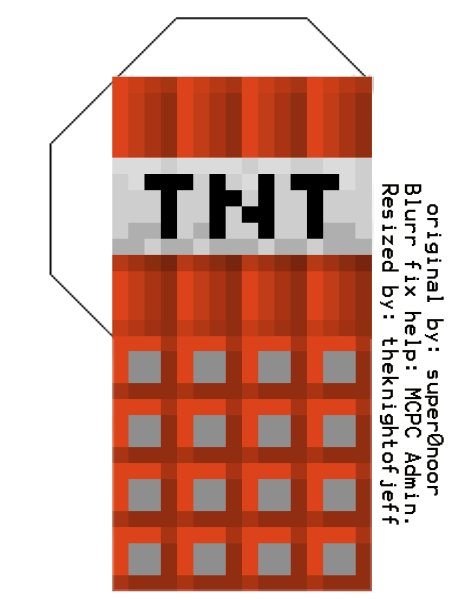Паперкрафт майнкрафт ТНТ