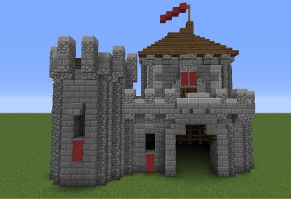 Minecraft маленький замок