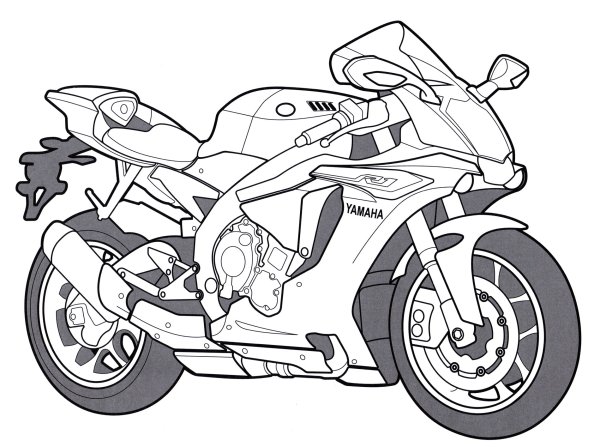 Раскраска мотоцикла Honda CBR 600