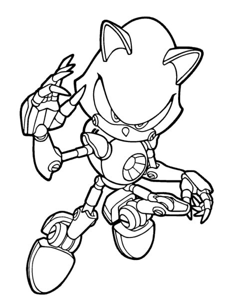 Metal Sonic раскраска