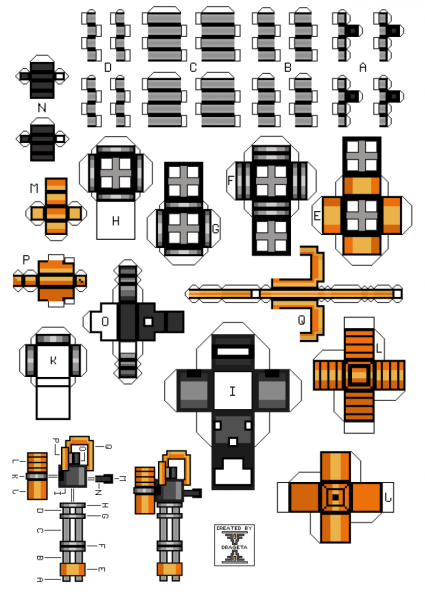 Papercraft развёртки майнкрафт