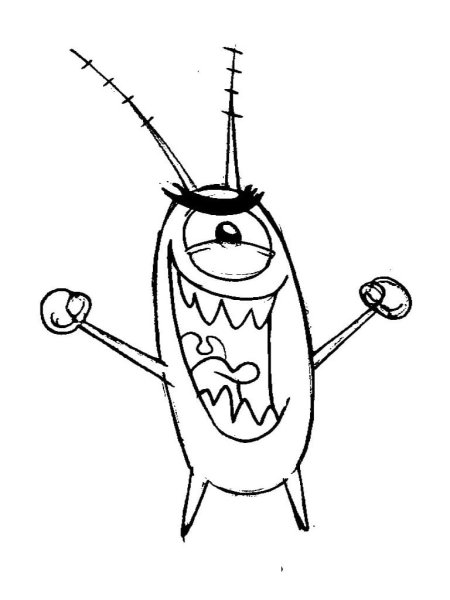 Рисунки планктон робот (45 фото)